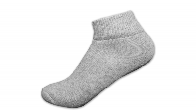 Grey Ankle Socks - Dozen