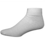 Gemrock Plain White Ankle Socks