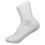 Gemrock Kids Plain White Crew Socks